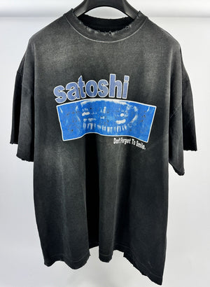 Satoshi Nakamoto Don’t Forget To Smile Oversized T-Shirt، الصورة 2