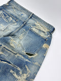 Givenchy by Matthew Williams Japanese Distressed Patch Straight-leg Jeans، الصورة 4