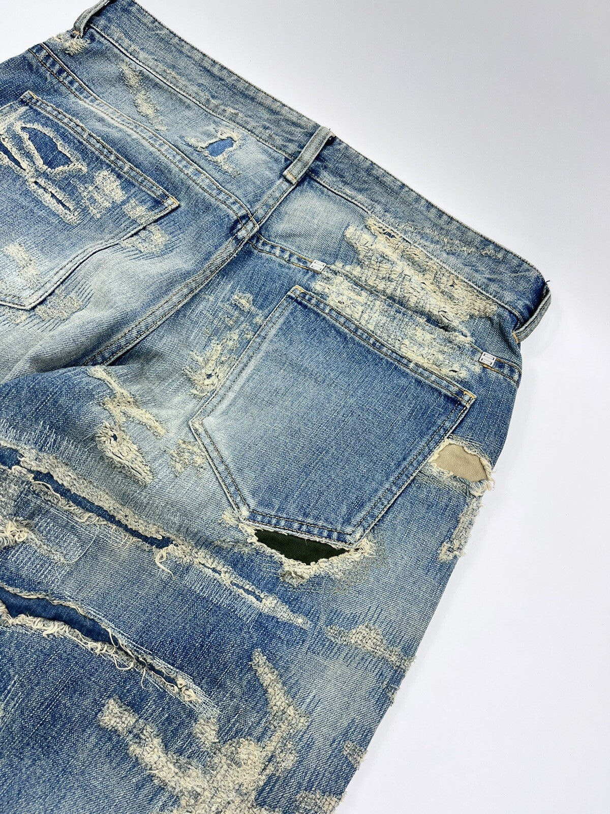 Givenchy by Matthew Williams Japanese Distressed Patch Straight-leg Jeans, photo 4