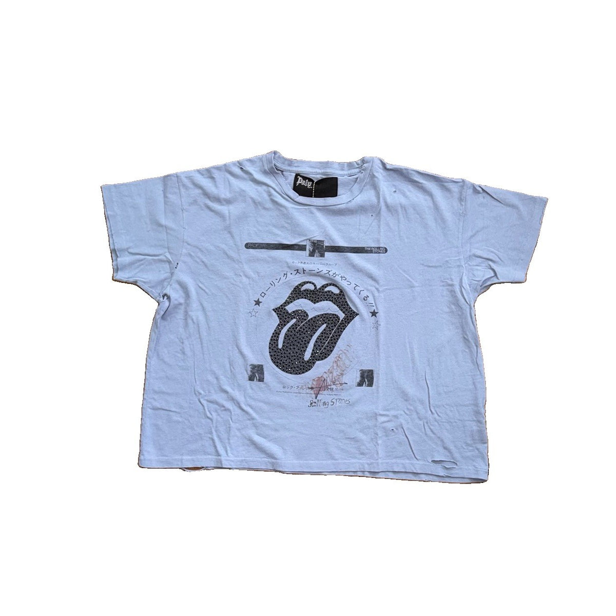 Paly Hollywood Rolling Stones Rhinestone Japan T-Shirt, photo 1