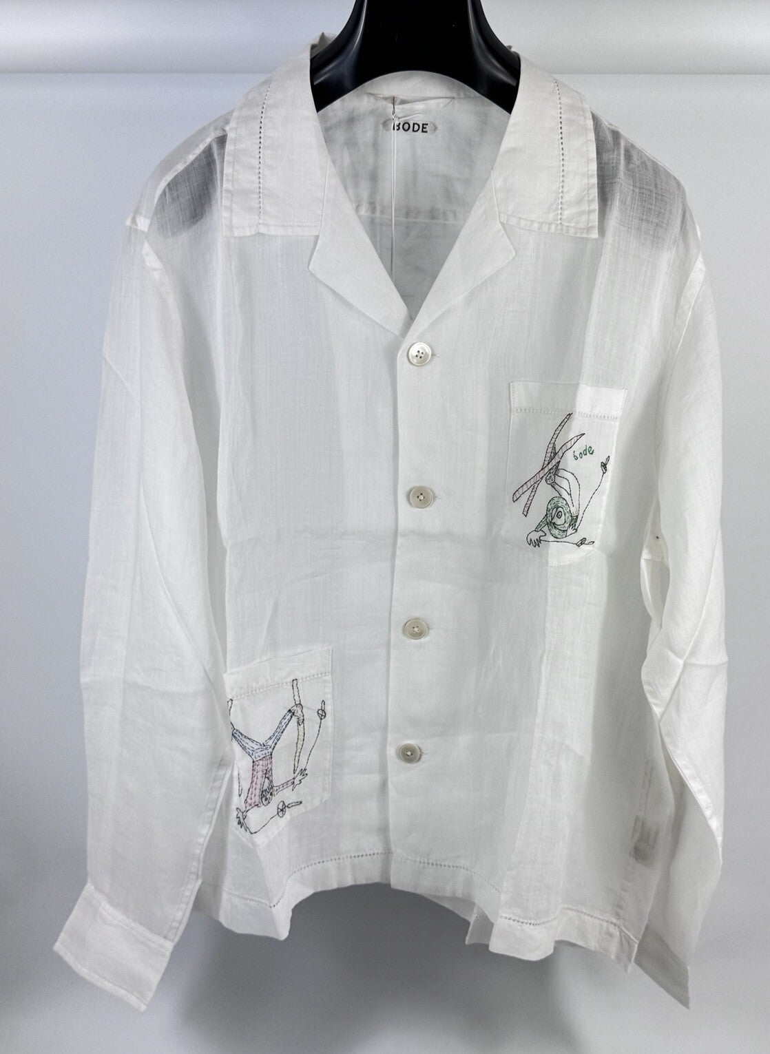Bode Skiers Linen Shirt, photo 2