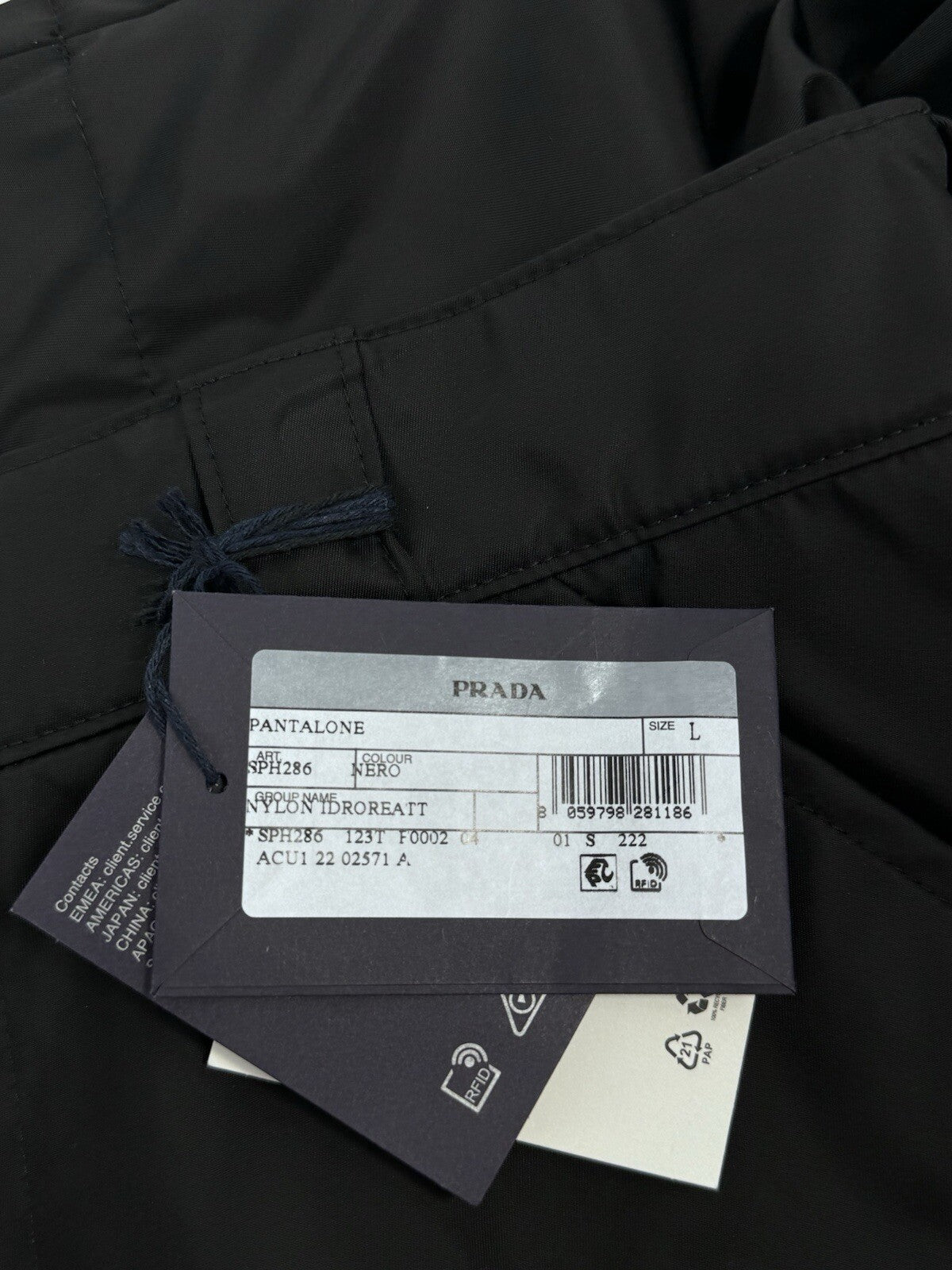 Prada Pantalone Idroreatt Nylon Pants, photo 14