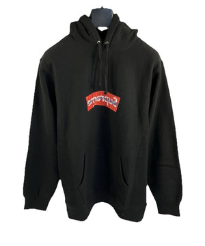 Supreme x Comme Des Garcons CDG Box Logo Print Black Hoodie, photo 1