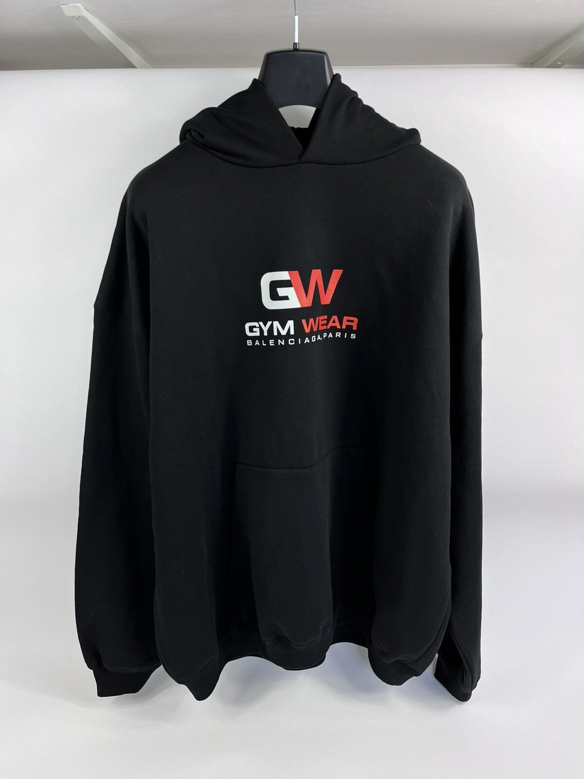 Balenciaga Gym Print Logo Oversized Men’s Hoodie, photo 2