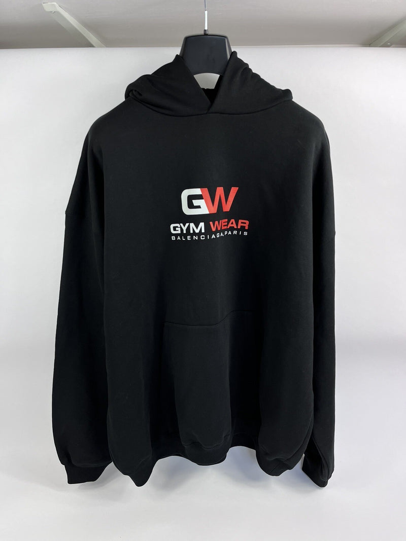 Balenciaga Gym Print Logo Oversized Men’s Hoodie, photo 2