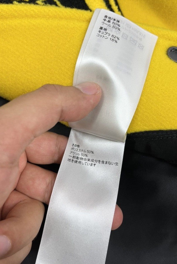 Louis Vuitton x Virgil Abloh Panter Leather Sleeves Varsity Jacket, photo 17