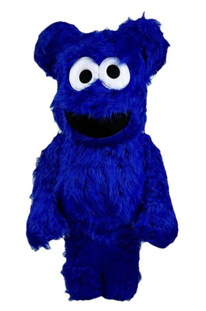 Medicom Bearbrick Sesame Street Cookie Monster 1000% Be@rbrick، الصورة 1