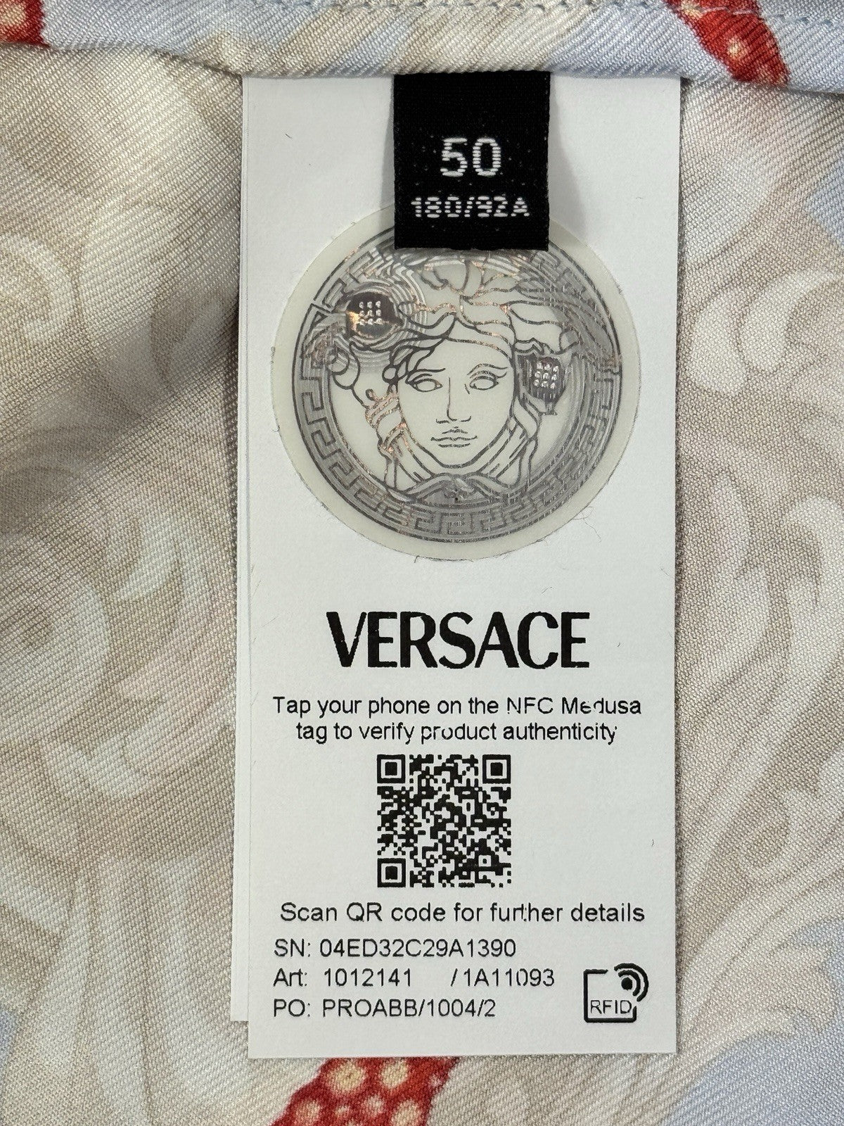 Versace Seascape Print Silk Shirt, photo 8