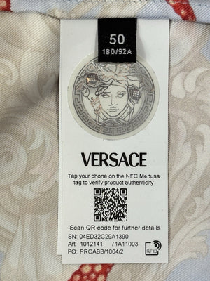 Versace Seascape Print Silk Shirt، الصورة 8