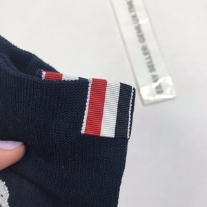 Thom Browne Men’s Navy Dolphine Icon Intarsia Mid Calf Socks, photo 5