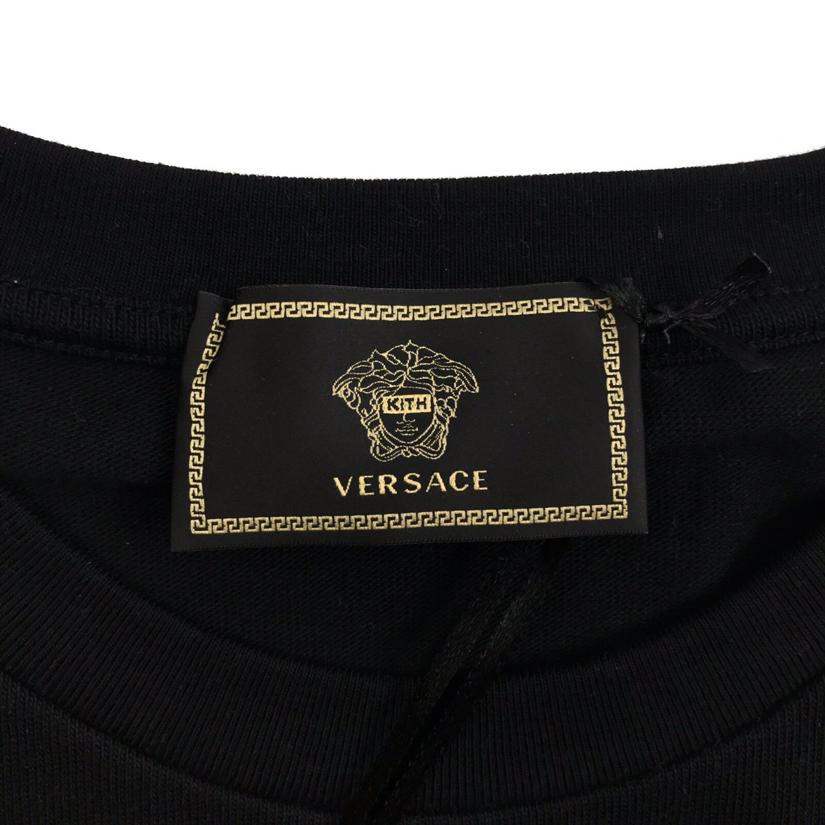 Versace x Kith Black Embroidered Donatella Medusa T-Shirt, photo 4
