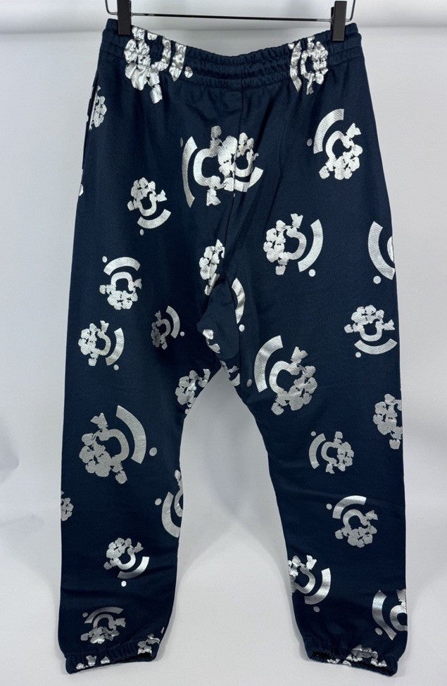 Denim Tears Silver Logo Print Sweatpants, photo 4