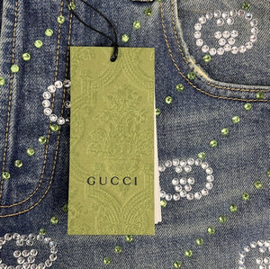 Gucci Crystal Interlocking GG Jeans, photo 17