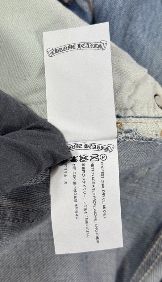 Chrome Hearts Leopard Cross Patch Denim Jeans, photo 14