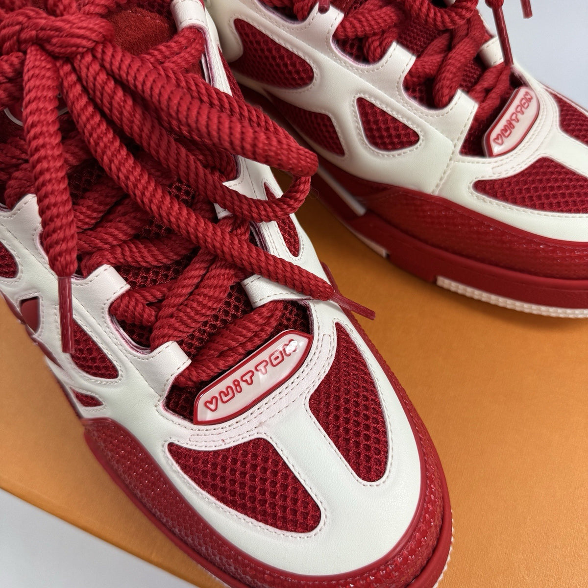 Louis Vuitton x Virgil Abloh Red SK8 Trainers, photo 7