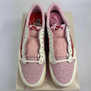 Jordan 1 Retro OG SP x Travis Scott Sail Tropical Pink Sneakers، الصورة 4