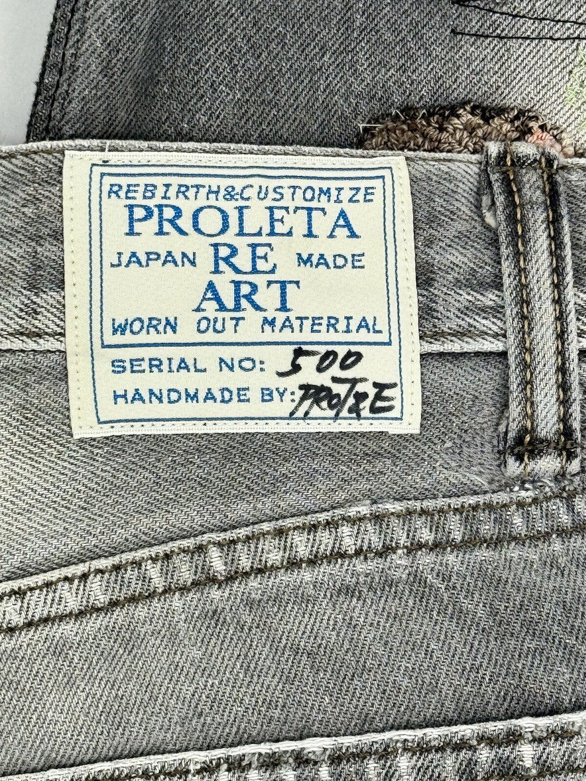 Proleta Re Art x Eri Meme Glitch Toon Pokemon Rydeen Handmade Jeans 1 of 1, photo 6