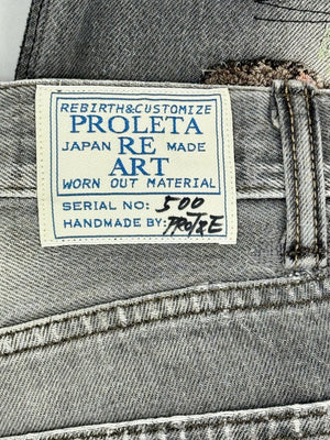 Proleta Re Art x Eri Meme Glitch Toon Pokemon Rydeen Handmade Jeans 1 of 1، الصورة 6