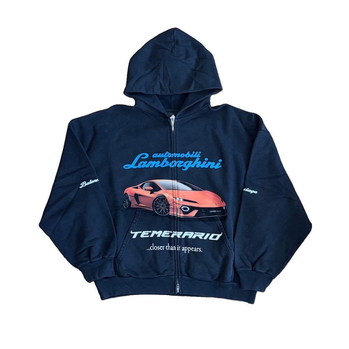 Balenciaga x Lamborghini Graphic Print Zip Up Jumper, photo 1