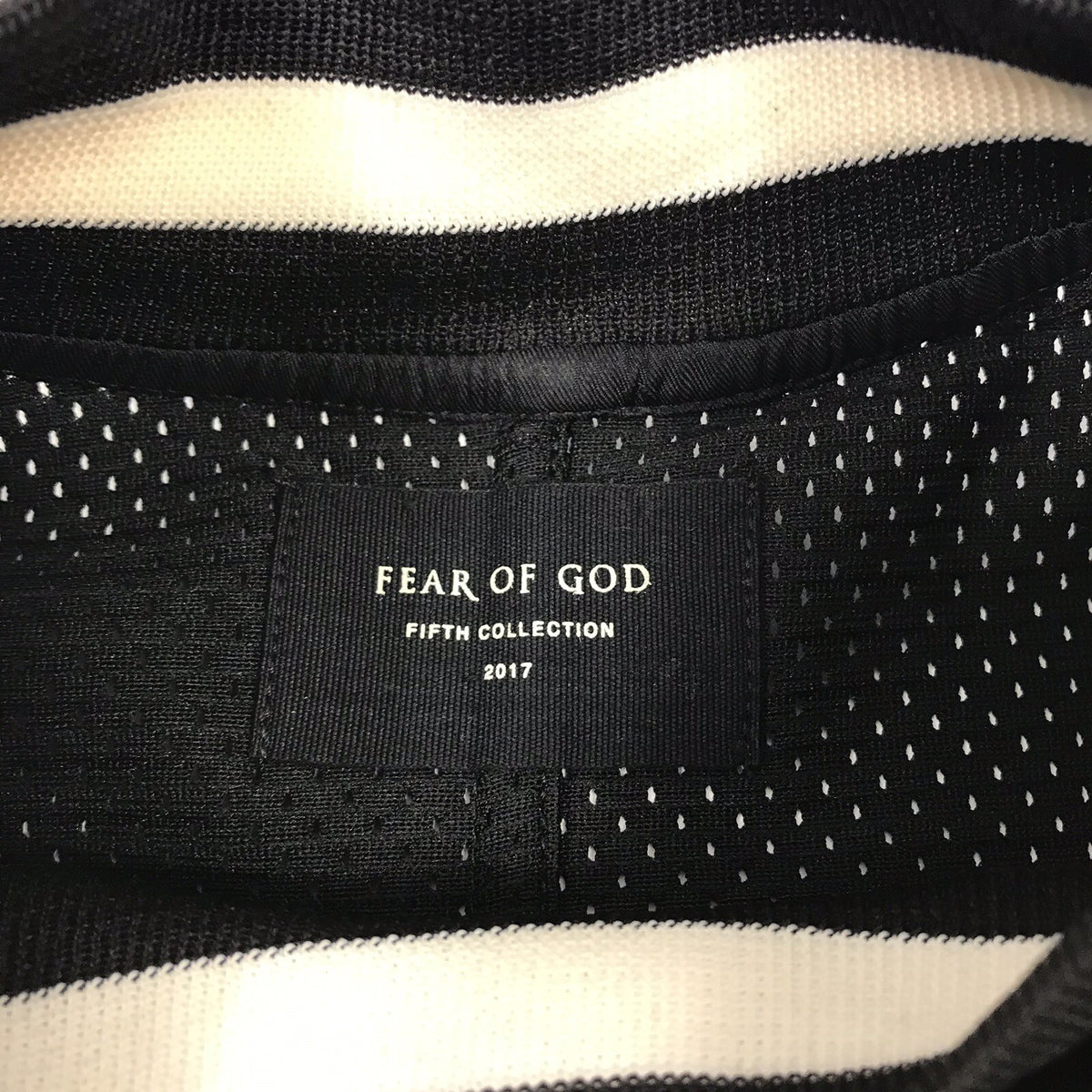 Fear of God 5th Collection 2017 Mesh Black Long Sleeve Jersey Oversized T-Shirt, photo 3