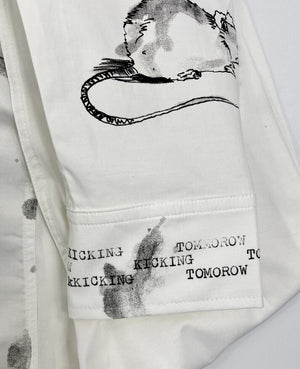 Enfants Riches Deprimes White Abstract Graphic Print Shirt، الصورة 3