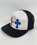 Chrome Hearts Cross Patch Logo Trucker Cap، الصورة 4