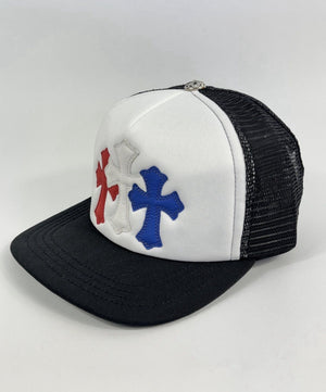 Chrome Hearts Cross Patch Logo Trucker Cap، الصورة 4