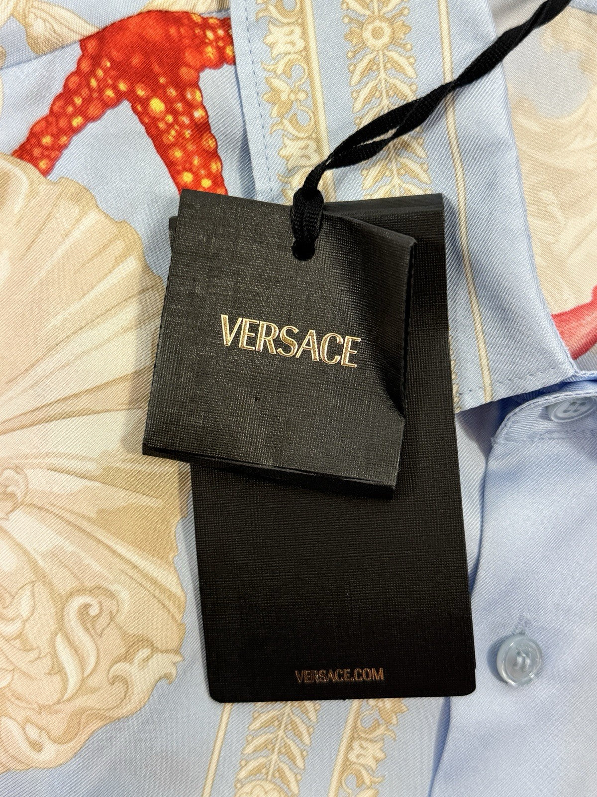Versace Seascape Print Silk Shirt, photo 6