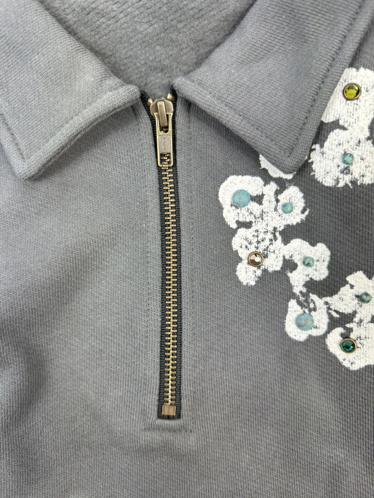 Denim Tears Logo Gemstones Half Zip Sweatshirt, photo 5