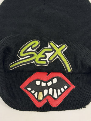 Chrome Hearts x Matty Boy 1 of 1 Sample Sex Records Lips Beanie, photo 2