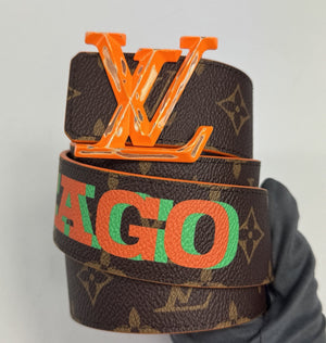 Louis Vuitton x Virgil ‘Chicago’ Monogram Print Reversible Belt 40mm, photo 3