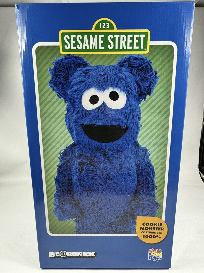 Medicom Bearbrick Sesame Street Cookie Monster 1000% Be@rbrick, photo 5