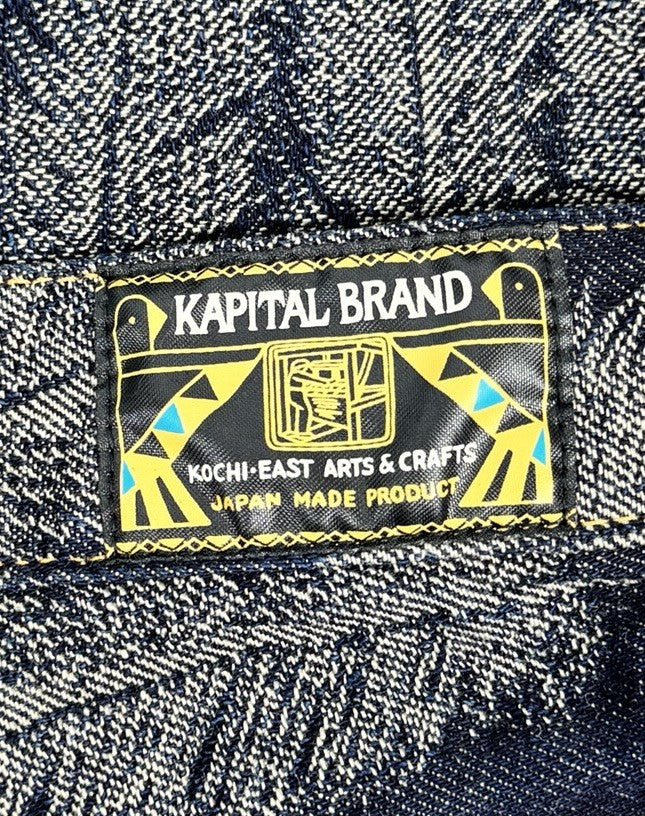 Kapital Magpie Slim Fit Flared Jacquard Jeans, photo 3