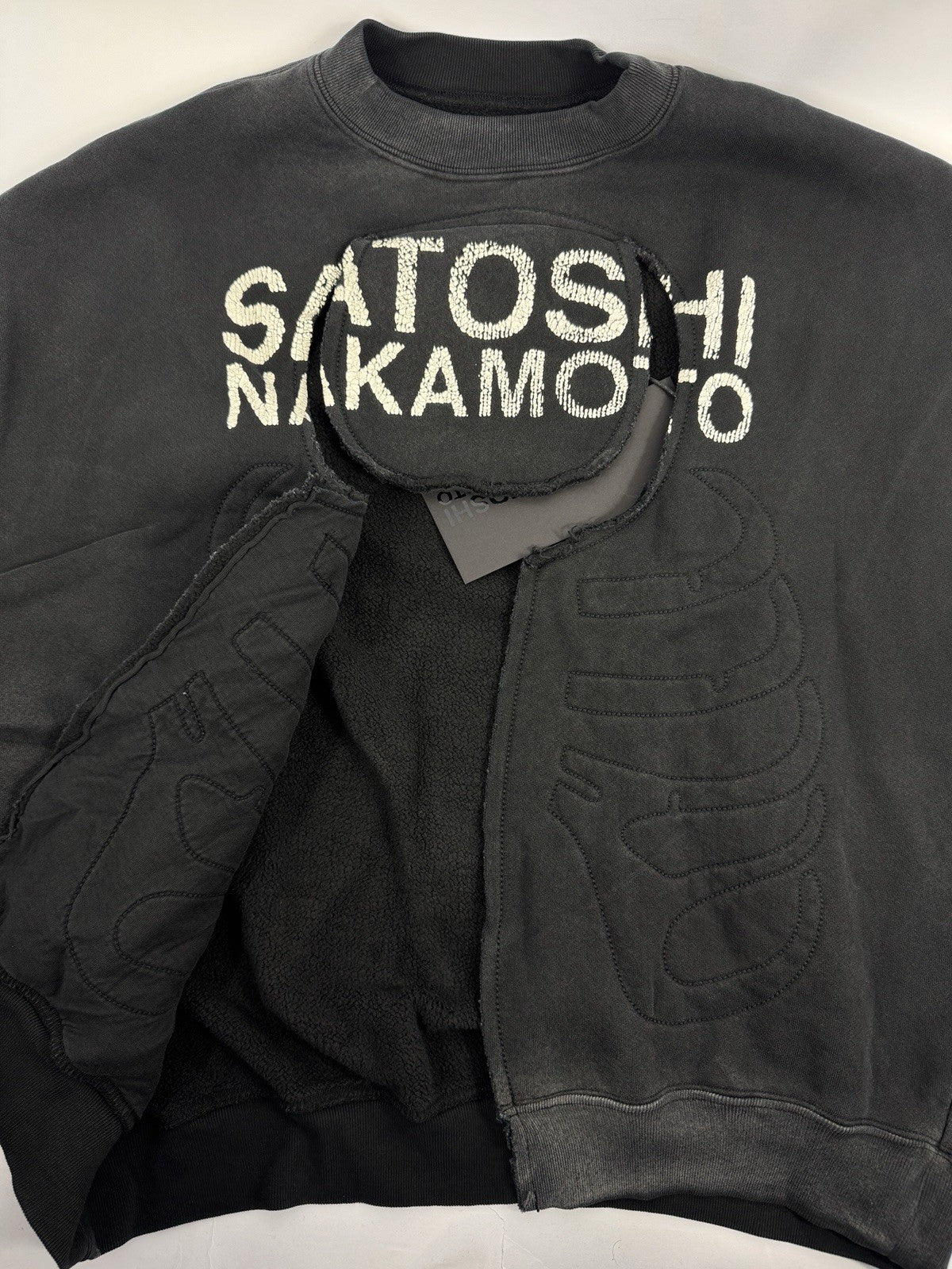 Satoshi Nakamoto Bone Crewneck Sweater, photo 9