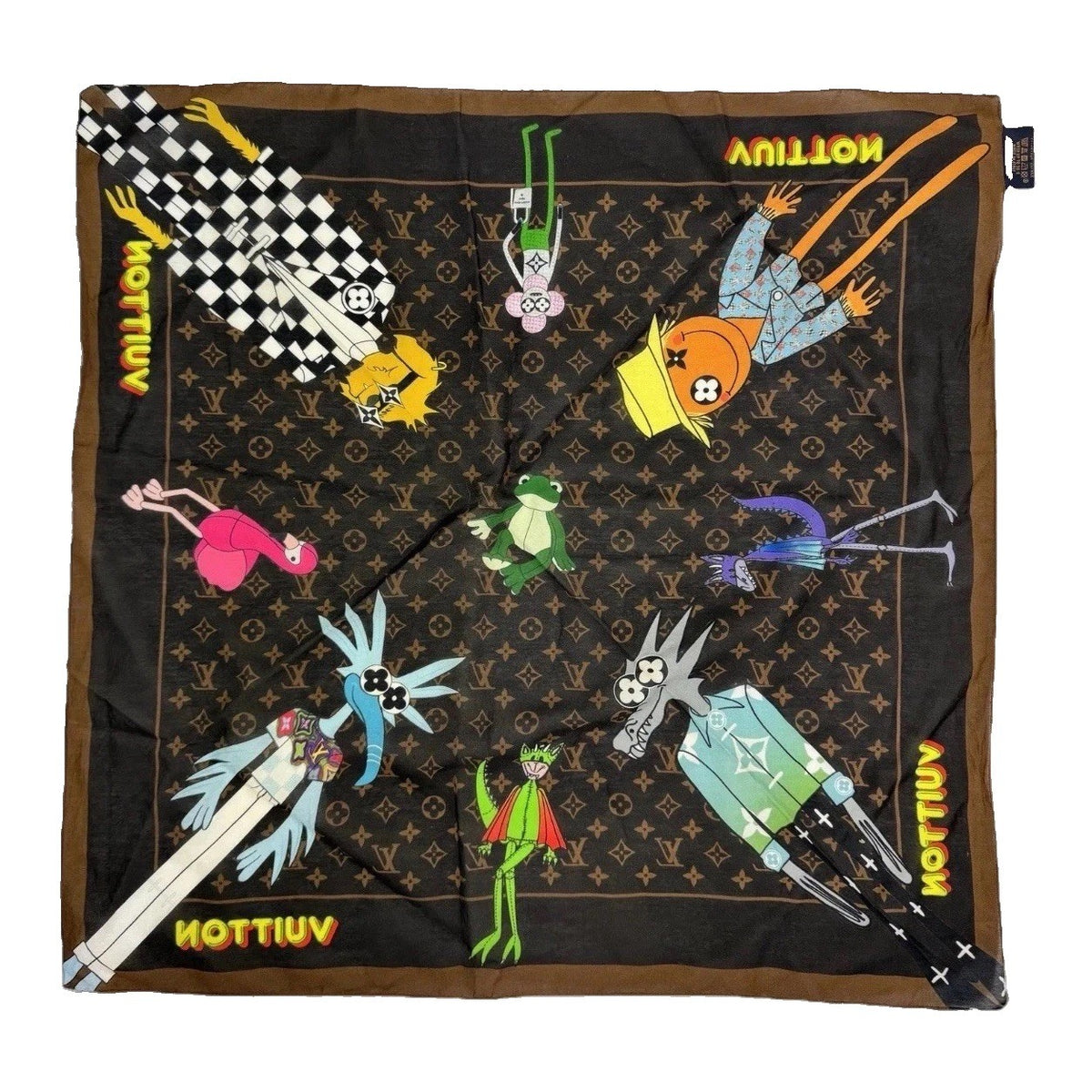 Louis Vuitton x Virgil Abloh LV Friends Silk & Cotton Bandana, photo 1