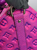 Louis Vuitton Illusion Keepall Bandouliere 50 M59713 Blue / Pink Leather Bag، الصورة 6