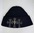 Chrome Hearts Leather Cross Patch With Cross Beanie، الصورة 5