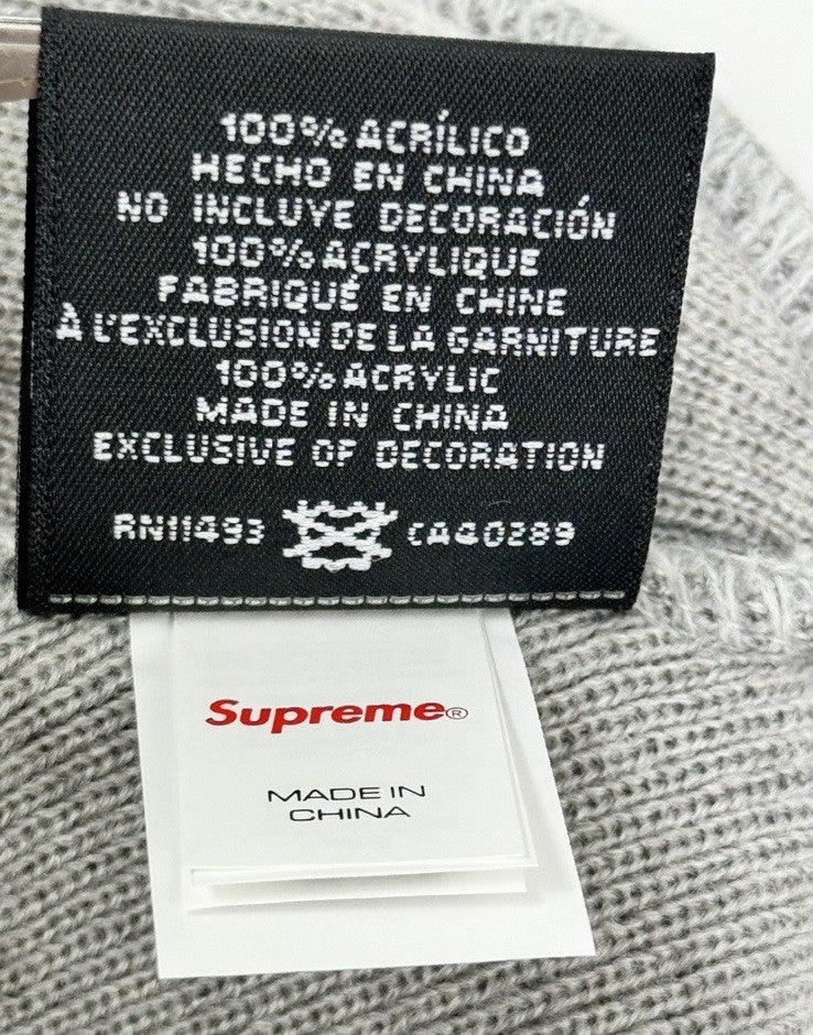 Supreme x New Era Logo Embroidered Beanie, photo 8