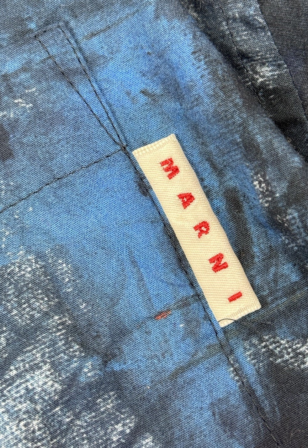 Marni Blue Patterned Bowling Shirt, photo 5