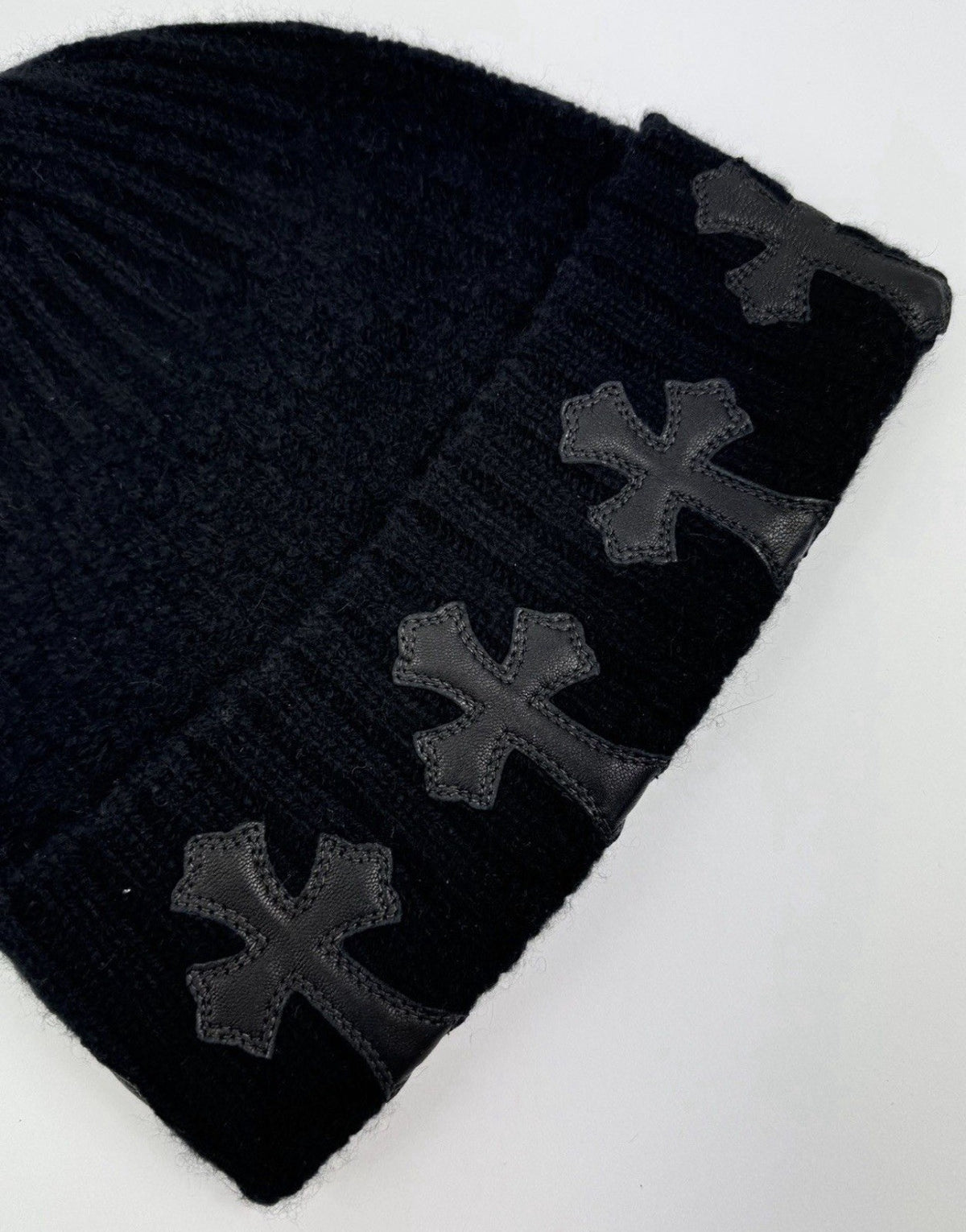 Chrome Hearts Leather Cross Patch Beanie, photo 4