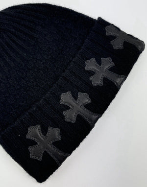 Chrome Hearts Leather Cross Patch Beanie, photo 4