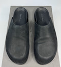 Rick Owens Black Leather Slip on Mules، الصورة 2