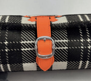 Chrome Hearts Orange Cross Patch Pony Hair Watch Roll, photo 7