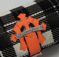Chrome Hearts Orange Cross Patch Pony Hair Watch Roll, photo 3