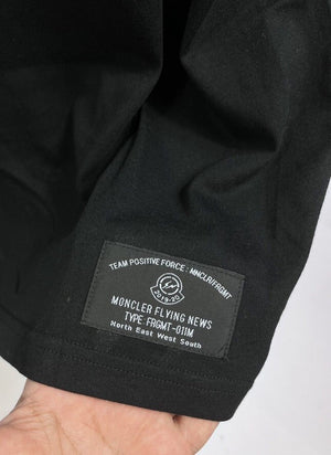 Moncler x Fragment Hiroshi Fujiwara Black Maglia T-Shirt، الصورة 10