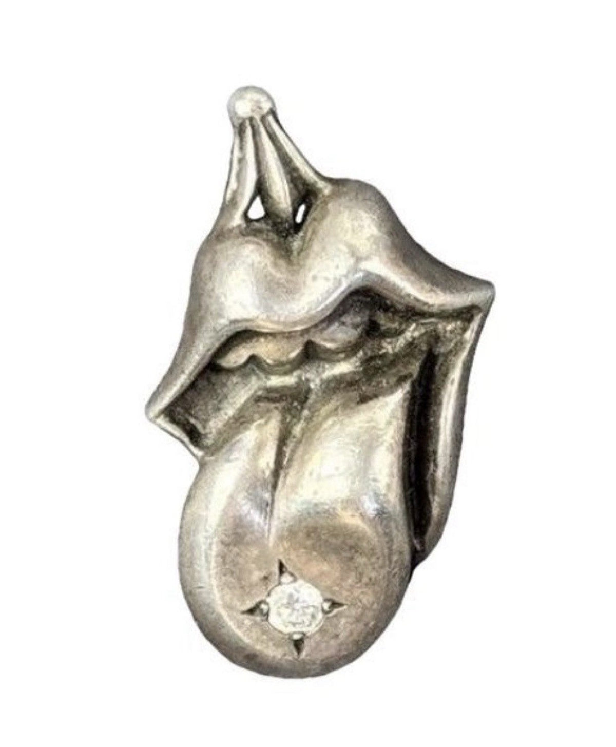 Chrome Hearts x The Rolling Stones Sterling Silver Factory Set Diamond Pendant, photo 1