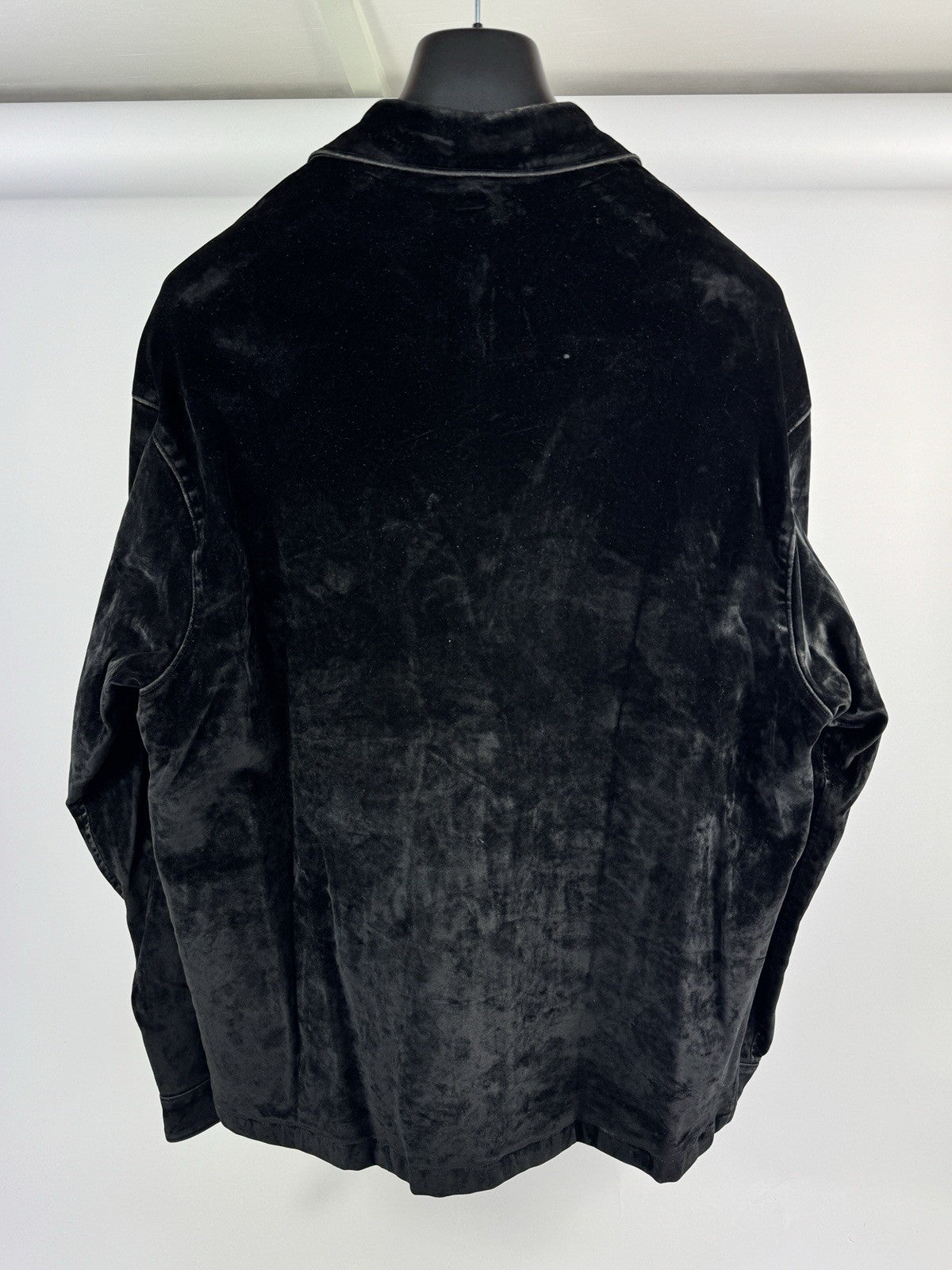 Prada Triangle Logo Velvet Shirt & Trousers, photo 4