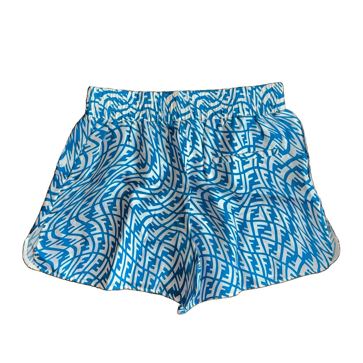 Fendi FF Vertigo Print Blue Bermuda Shorts, photo 2