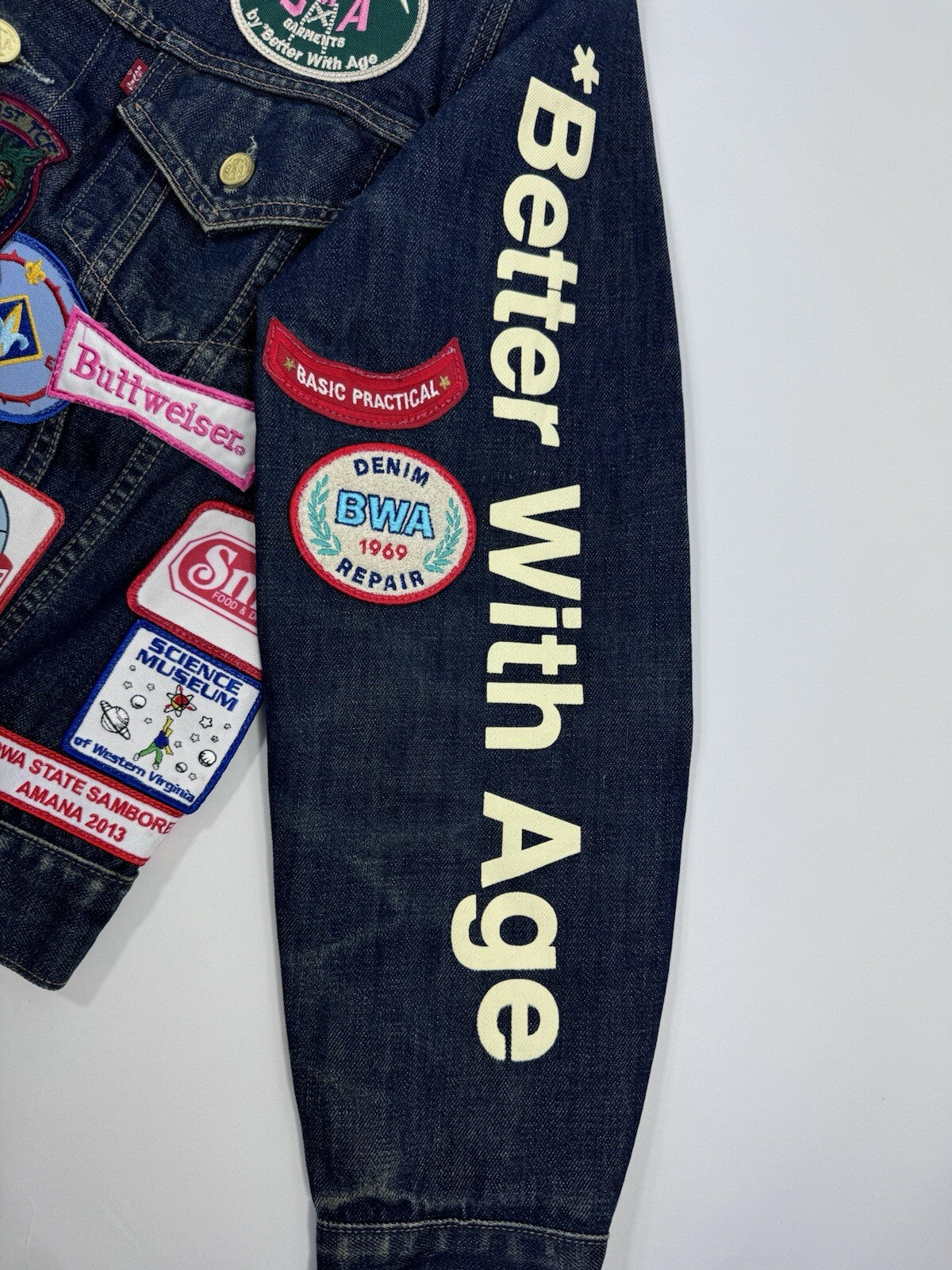 Better With Age Patch Work Denim Jacket, photo 8