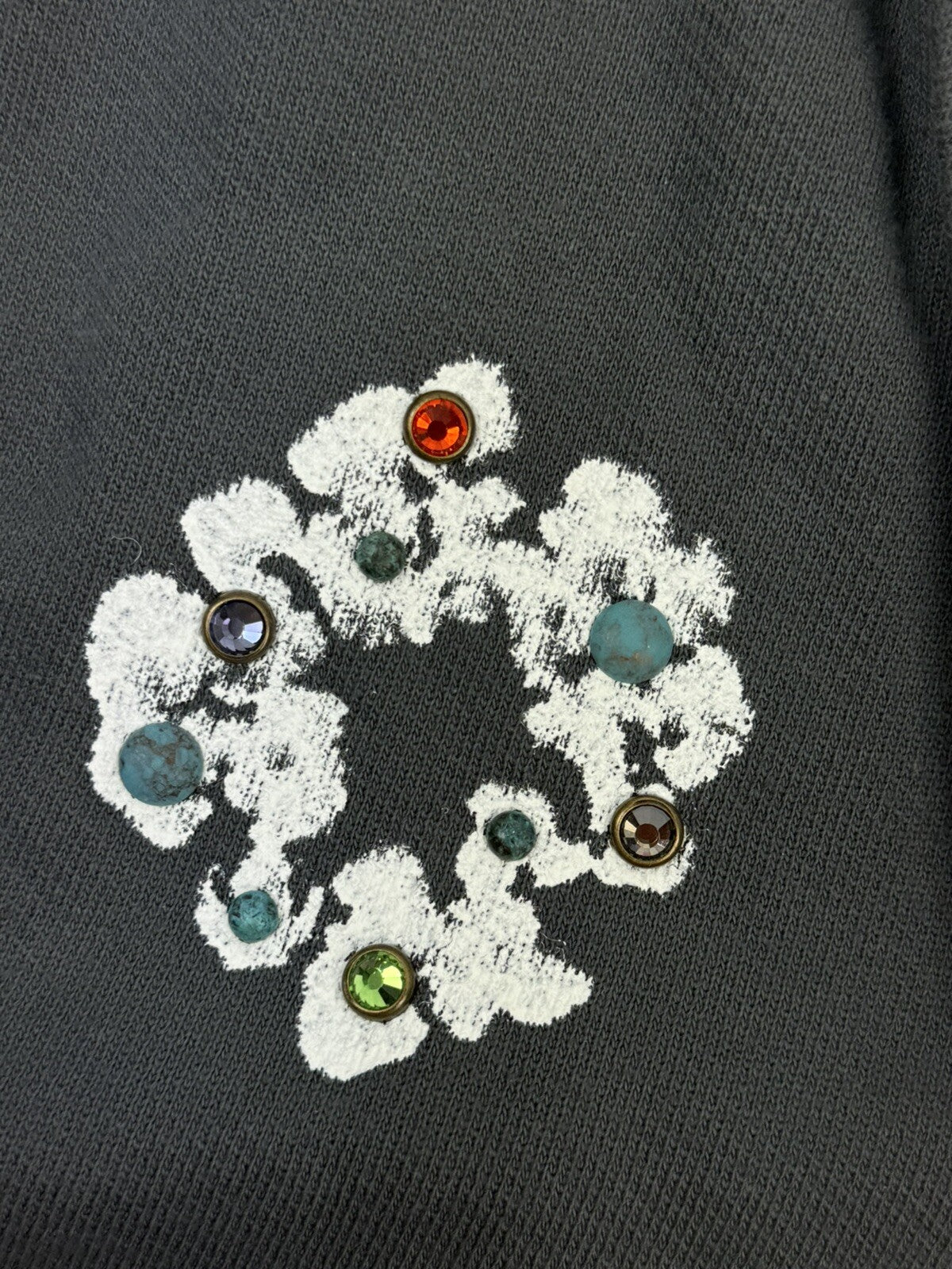Denim Tears Logo Gemstones Half Zip Sweatshirt, photo 7
